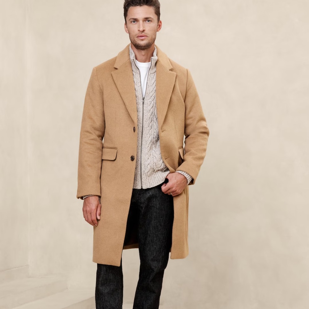 COPY - Banana republic top coat wool blend